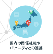 国内の関係組織やコミュニティとの連携